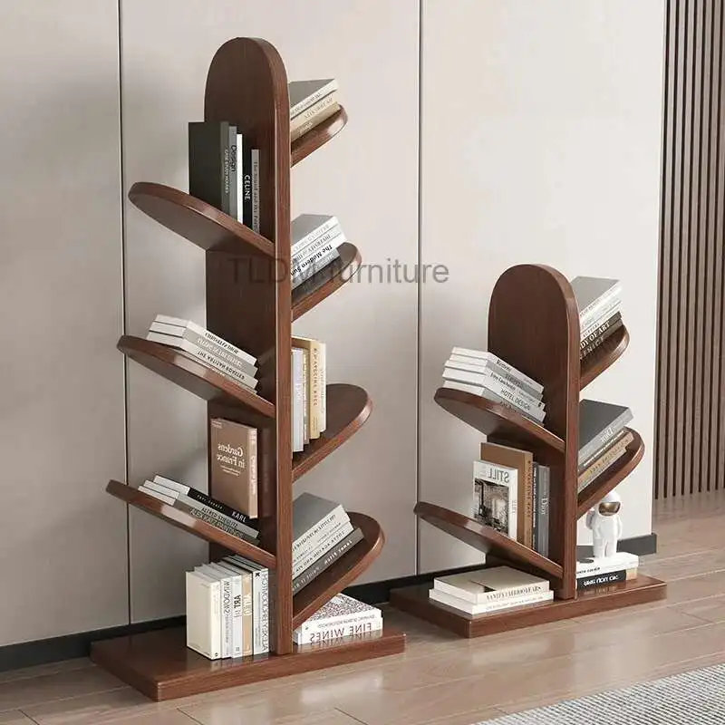 

Modern Solid Wood Bookshelf Nordic Floor Shelving Simple Children Book Shelving Tree Display Cabinet Estante Home Furniture WKBC