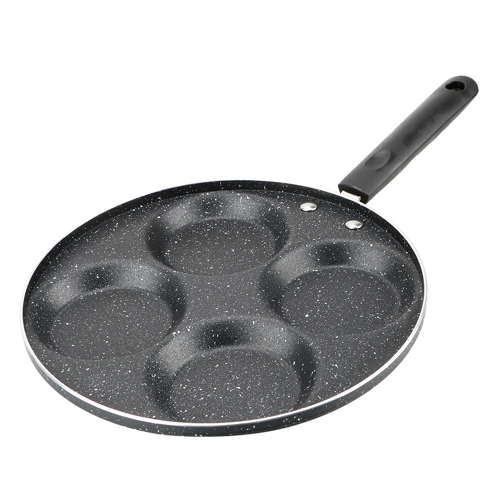 Máquina para hacer desayuno, sartén para tortilla gruesa, olla creativa para freír de 4/5/7 agujeros, sartén antiadherente para huevos, tortitas, carne, sartenes para cocinar huevos y jamón