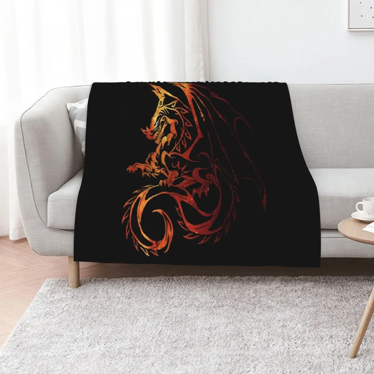 Dragon Throw Blanket Luxury Brand Picnic warm for winter For Decorative Sofa Soft Beds Retros Blankets