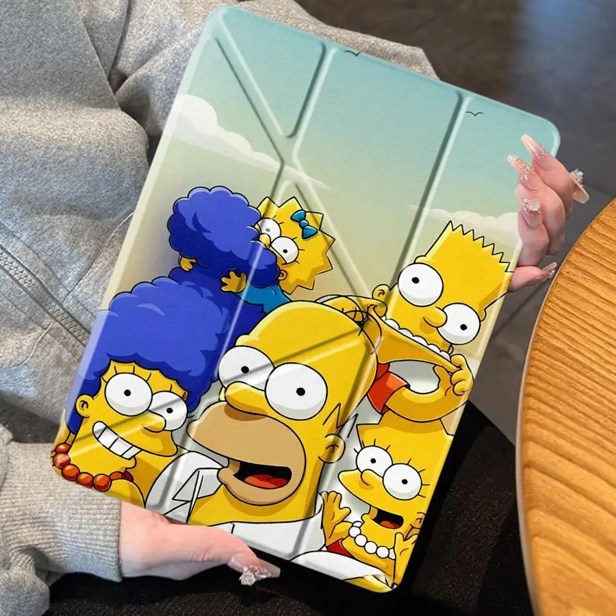 S-Simpsons Party Tablet Case For Samsung For Galaxy Tab S9+ S10+ S7+ S8+ 12.4 inch S6 Lite 10.4 inch A8 2022 S7 FE S8 S9 FE S10