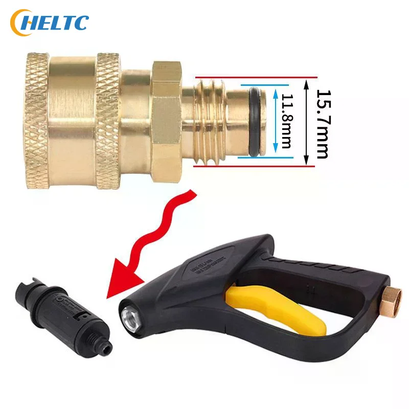 Pressure Washer Adapter 1/4 Inch High Performance Replaces Coupling Copper Converter Fitting Quick Replacement Parts Coupler