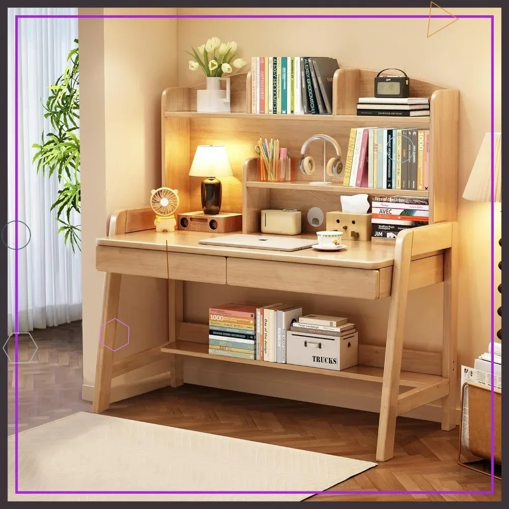 

Хит продаж: Детский деревянный стол с ящиками и книжной полкой, учебный стол для детей, компьютерная рабочая станция для обучения письму