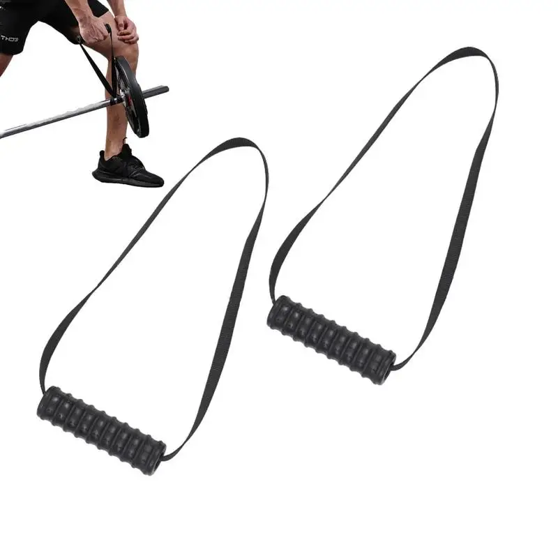 Pull-Up Handles Grips For Resistance Bands Exercise Cable Machine Attachments Home Gym Pull-up Bars Barbells Workout