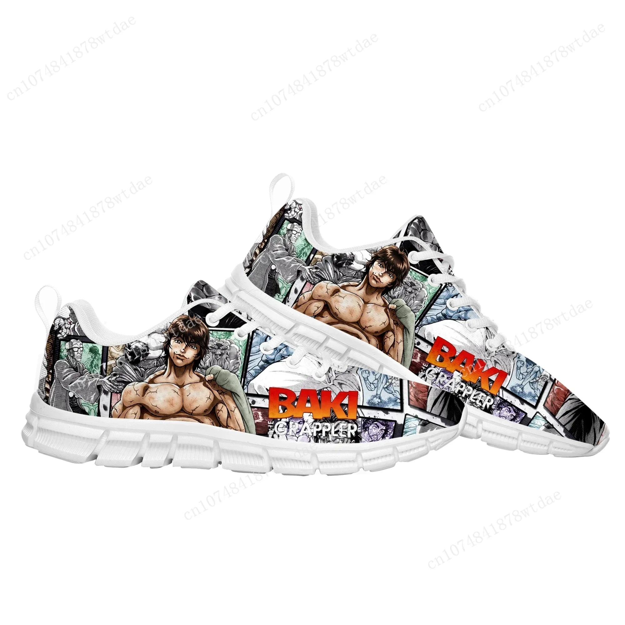 Baki The Grappler Hanma Baki Sports Shoes Mens Womens Comfortable Comfortable Sneakers High Quality Comics Sneaker Custom Shoe