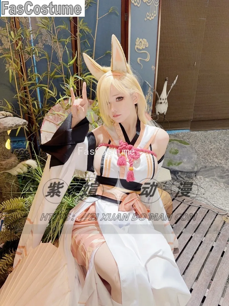 

2 025Blue Archive Kuwakami Kaho Game Suit Kimono Style Hanfu Cosplay Costume Halloween Party Role Play Outfit Women