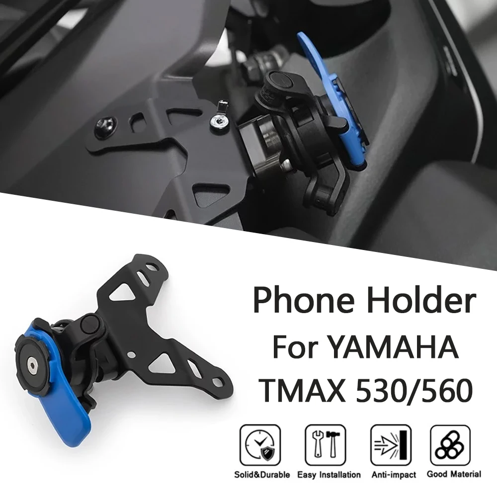 Mtkracing Telefoonhouder Voor Yamaha Tmax 530/560 2017-2021 Motorfiets Mobiele Telefoon Houder Stand Gps Navigator Beugel Onderdelen