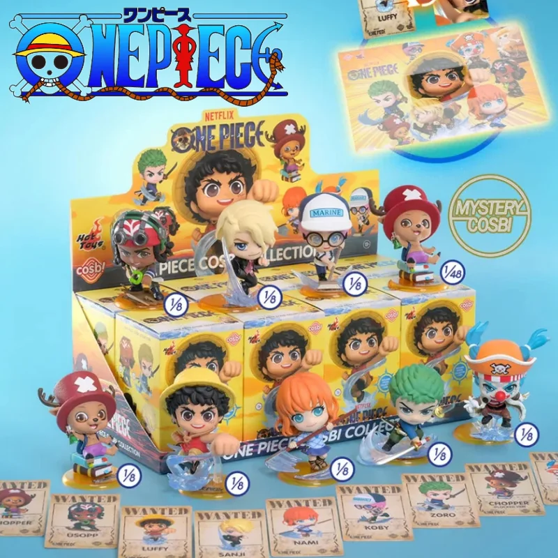 

In Stock Hot Toys One Piece Cosbi Collectible Mini Figure Model Blind Box Luffy Chopper Zoro Desktop Decoration Toy For Fan Gift
