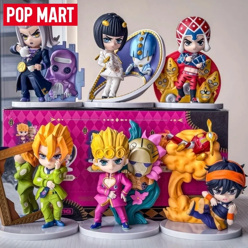 

POPMART Gong Jojo'S Bizarre Adventure Golden Wind Series Blind Box Mystery Box Guess Toys Bag Ornament Figurines Girl Kid Gifts