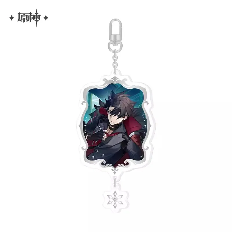 Jogo Genshin Impact Keychain Pingente, MiHoyo Key Buckle, Série Tema Original, Arlecchino Furina, Novo Modelo, Em Estoque, Jogo, Fivela Chave, 2024