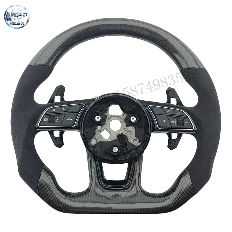 Hot Products Carbon Fiber for Audi Models A3 A4 A4L A5 A7L A8 Q5 Q7 Q3 B9 A6 R8 Steering Wheel