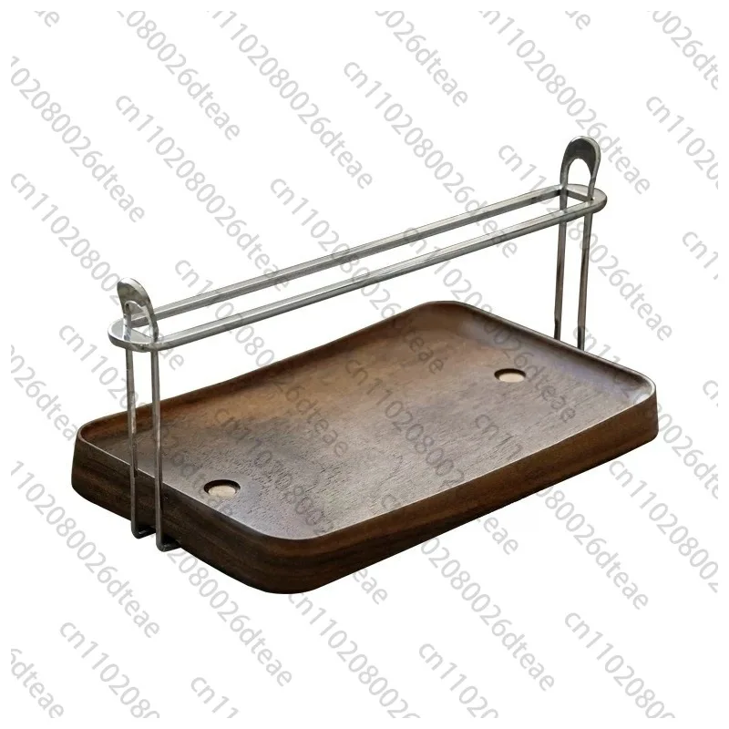 Modern Simplicity Exquisite Black Walnut Wood Minimalist Table Tissue Storage Rack High-end Bedroom Tissue Boxes Home Ornaments