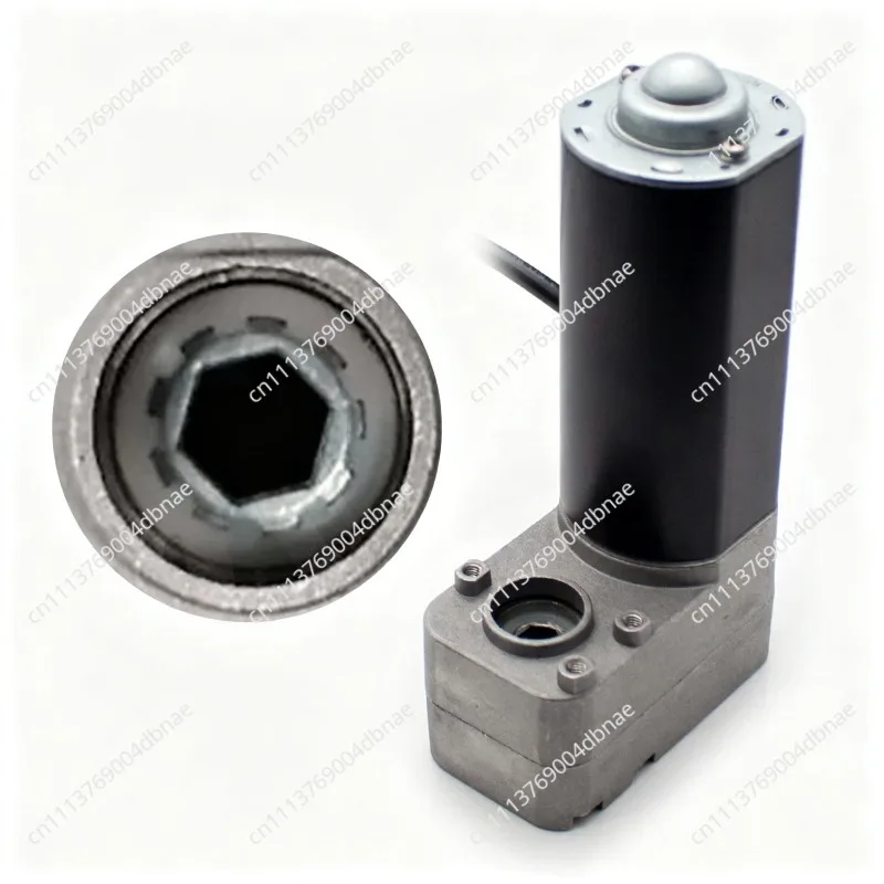 96C8 Electric Desk Accessories Lifting Table Motor 112RPM U-Type Motor Reduction Ratio 1:33 Load 50KG Hexagon Hole 6MM/8MM