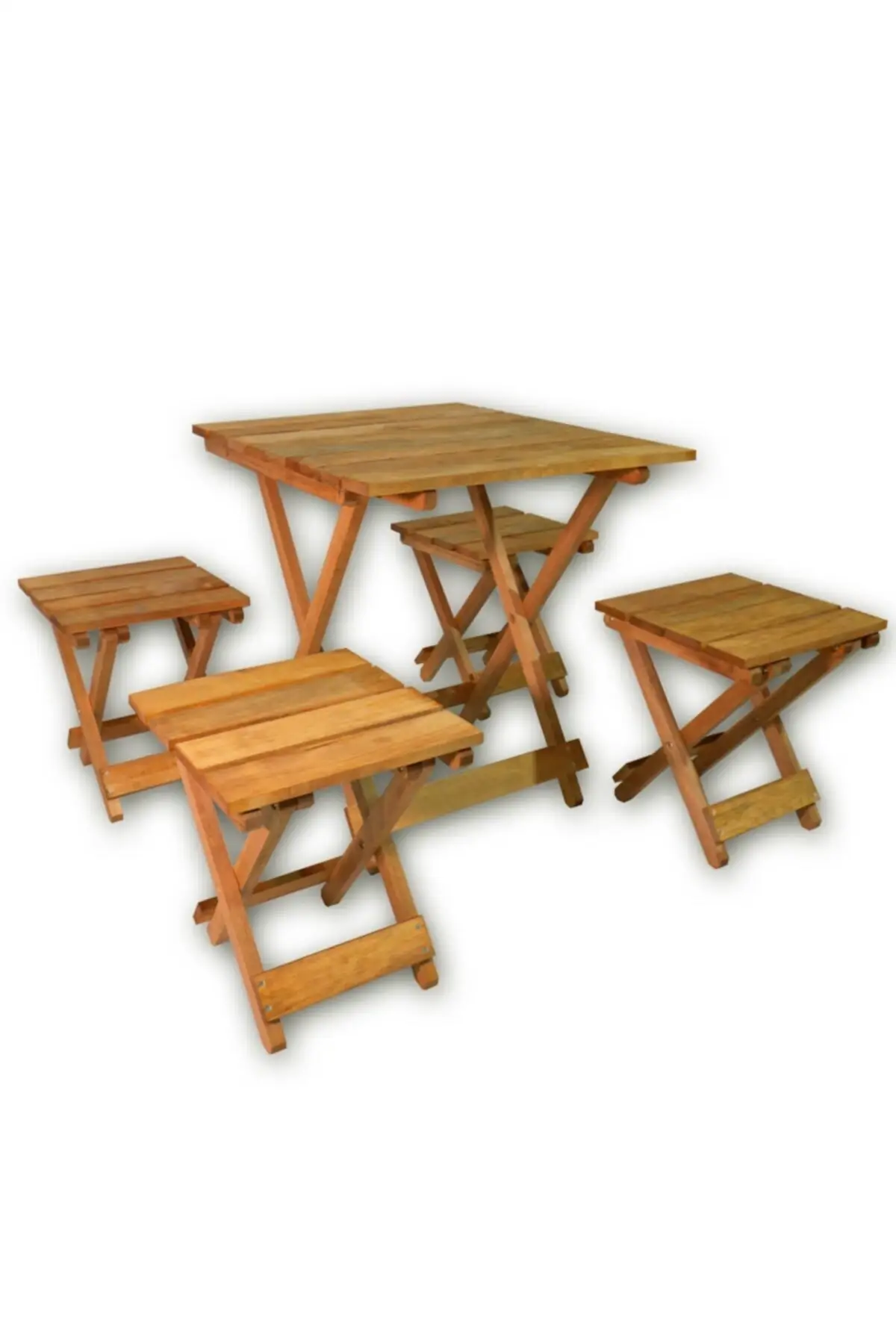 Wood Wooden Folding Table And Stool Picnic Table Wooden Table Chair Camping Table Camping Chair