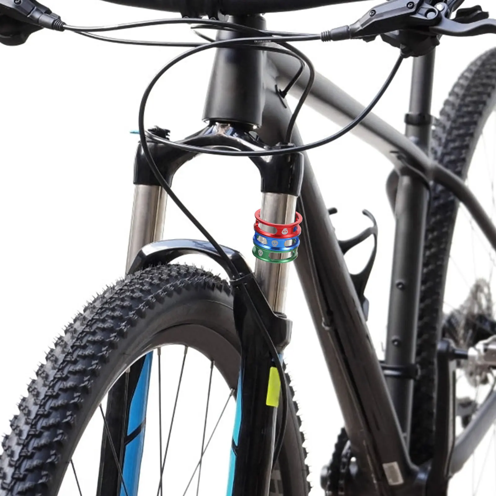 

5pcs 28.6mm Lightweight Handlebar Fork Parts Fork 28.6Mm Washer Parts Washers Accessories Cycling Washer Road