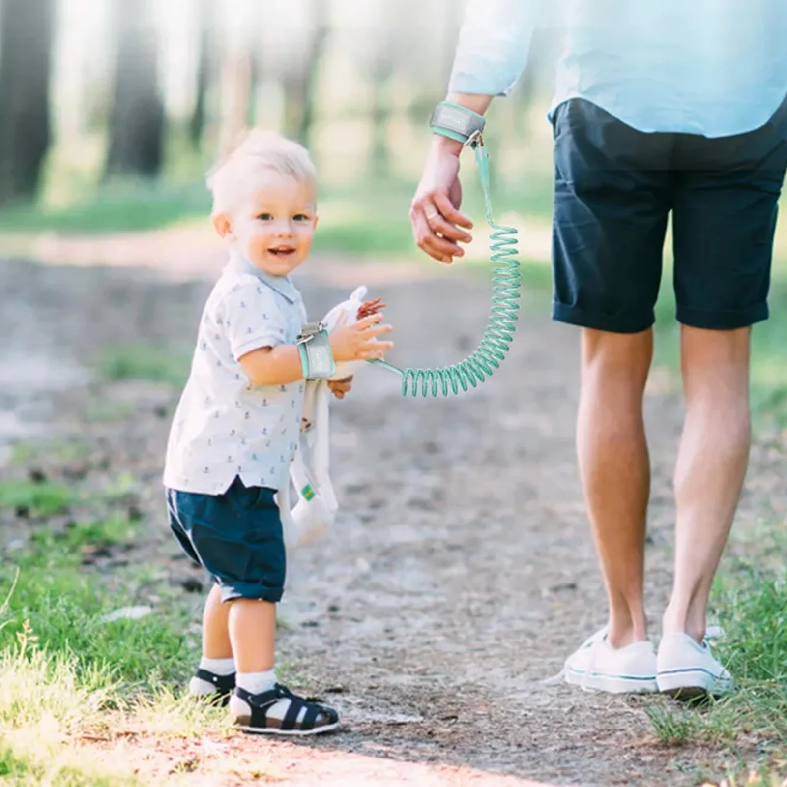 Guinzaglio per bambini corda Anti-perso per bambini guinzaglio per bambini collegamento da polso Anti-perso per neonati bambini bambini 150cm di