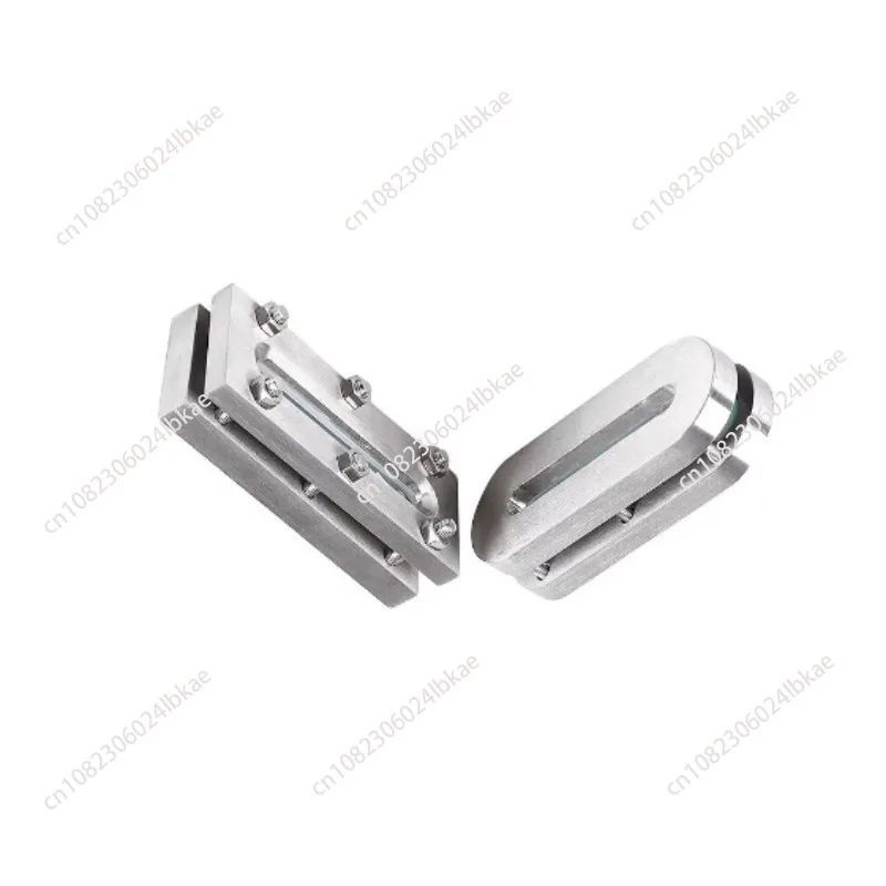 

304 Stainless Steel Sight Glass Rectangular Level Gauge with Flat Welded Design for Liquid Observation Frame type
