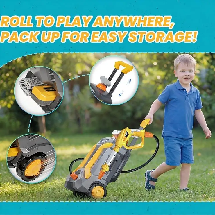 Car Wash Toy Pressure Washer Playset Pretend Play Water Gun Spray Machine Outdoor Washing Toys for Kids Boy Birthday Gifts