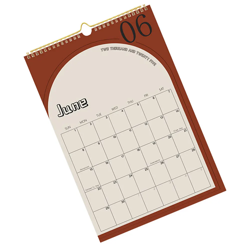 

Cute Wall Calendar Decorative Planner English Family for Home Daily Schedule