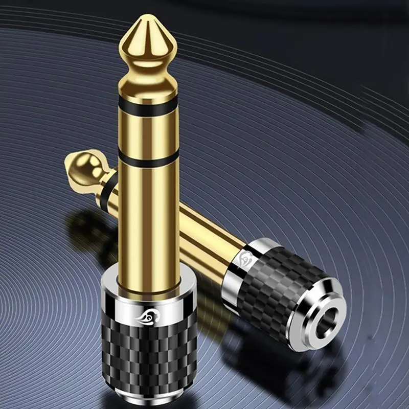 6.35mm 1/4 Male to 3.5mm 1/8 Female Stereo Headphone Adapter Plug for Guitar Amplifier, Headphone Adapter