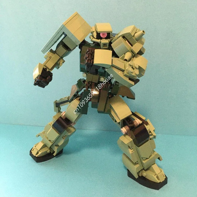 

543pcs MOC MF001 ZAKU II Model Building Blocks Assemble Brick Toys Architecture Craft Festival Gifts