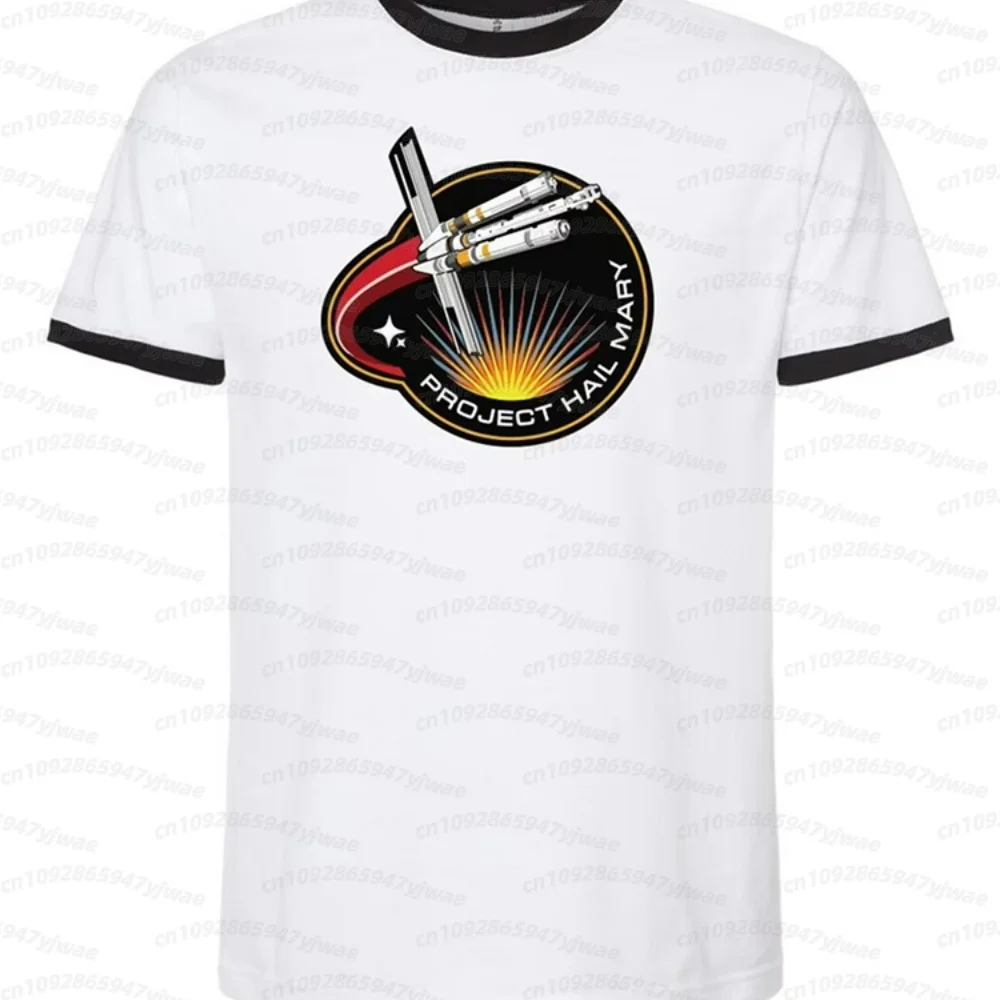 Project Hail Mary Ringer Tee Mission Patch Sci Fi Novel Fan Shirt Retro Space Graphic Tee Unisex Book Lover Cosplay T Shirt view 5
