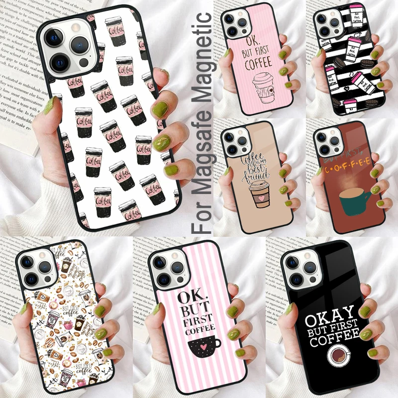 Чехол для iPhone 16 Promax 15 Pro 13 14 Plus 11 12 Mini MagSafe