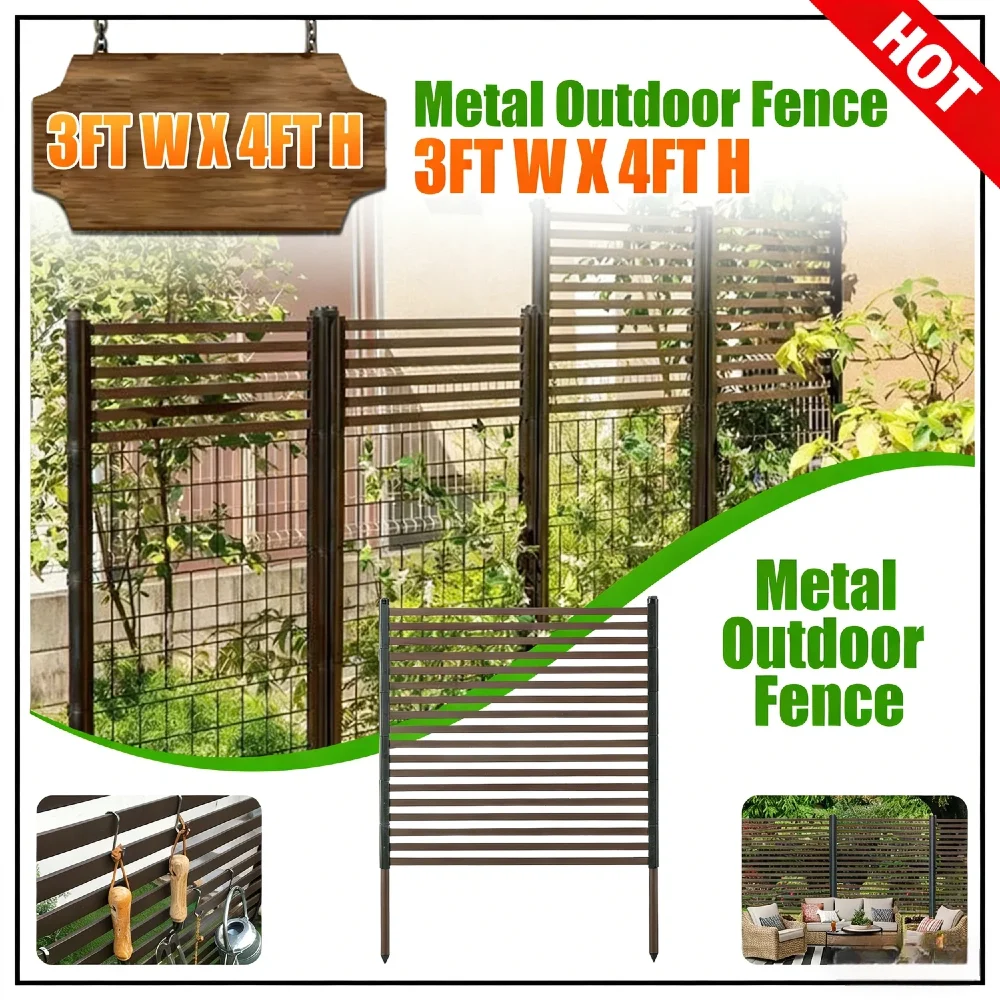 

3 фута X 4 фута Стальная труба с полиэтиленовым покрытием Экран для конфиденциальности Забор Реечная конструкция Решетка для вьющихся растений снаружи Сад Патио Задний двор