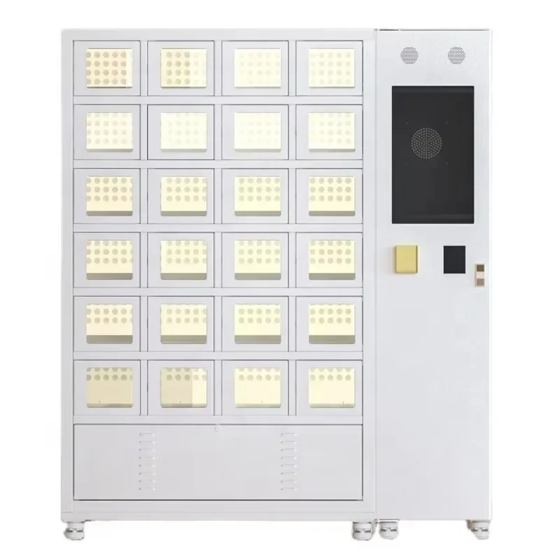 Vending Machine Supplier 24 Hour Cooling Refrigerant Locker Vending Machine for Fresh Fruit Salad Sushi Meat Flower Vegeta