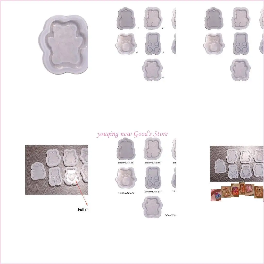 

57QA Handmade Shaker DIY Crafts Handicraft Mould DIY Pendant Silicone Mould