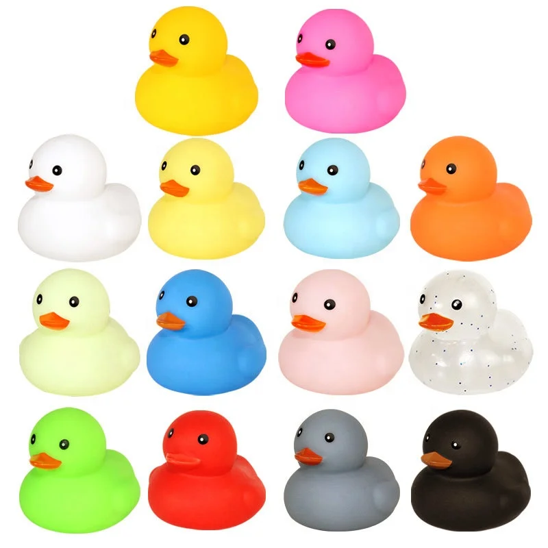 Rubber Duck Blind Box Mystery Surprise Gift Random Cute Duckling Figure Mini Collectible Toy Birthday Party Favor 10pcs