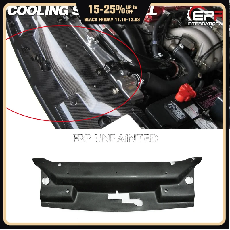 

Car-styling FRP Fiber Glass Garage Defend Cooling Panel Fiberglass Engine Accessories Racing Trim Fit For Nissan 180SX S13