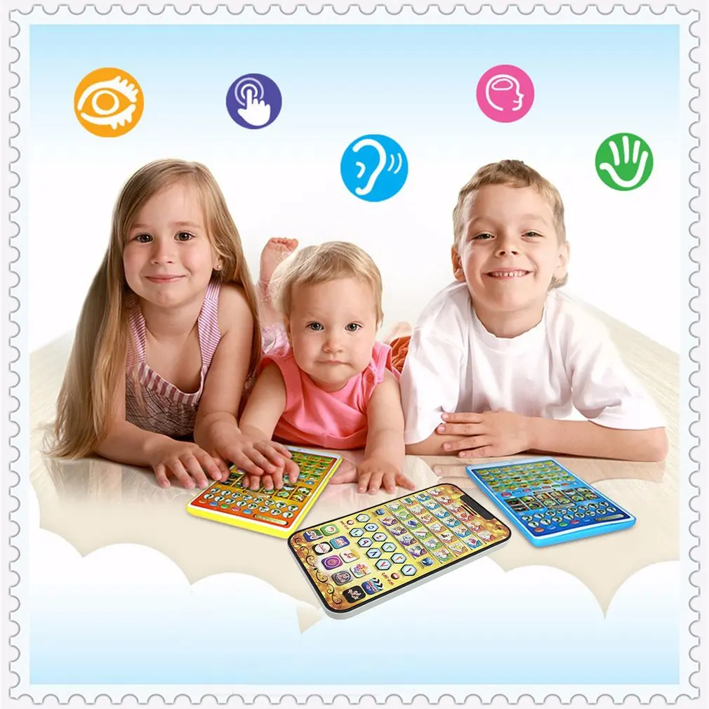 Arabische Kinderen Leren Educatief Speelgoed Kinderen Leren Machine Moslim Kids Gift Muziek Intelligente Reader Touch Geluid Pad