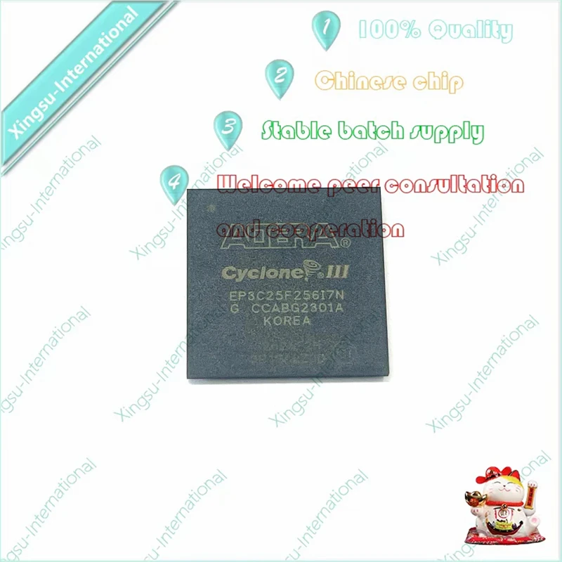 1PCS/ Piece EP3C25F256I7N BGA-256 EP3C25U256I7N Programmable Gate Array Chip Embedded FPGA New Original