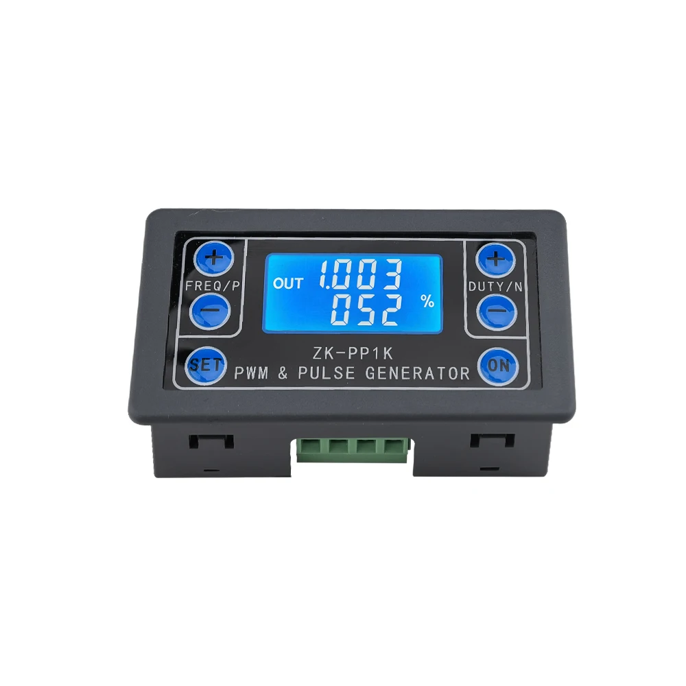 Imagem -05 - Dual Mode Signal Generator Lcd Pwm 1-channel 1hz150khz Frequência de Pulso Pwm Duty Cycle Ajustável Gerador de Onda Quadrada Zk-pp1k