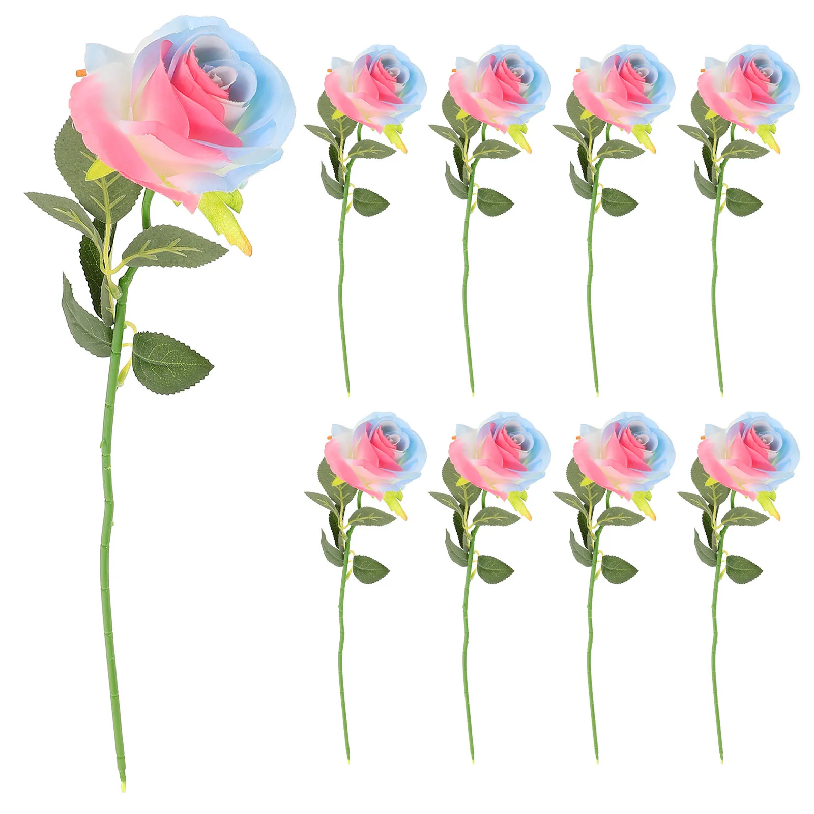 

12pcs Artificial Rosesrealistic Lifelike Flowers For Wedding Arch Bridal Bouquets Home Decor Indoor Faux Floral Arrangements
