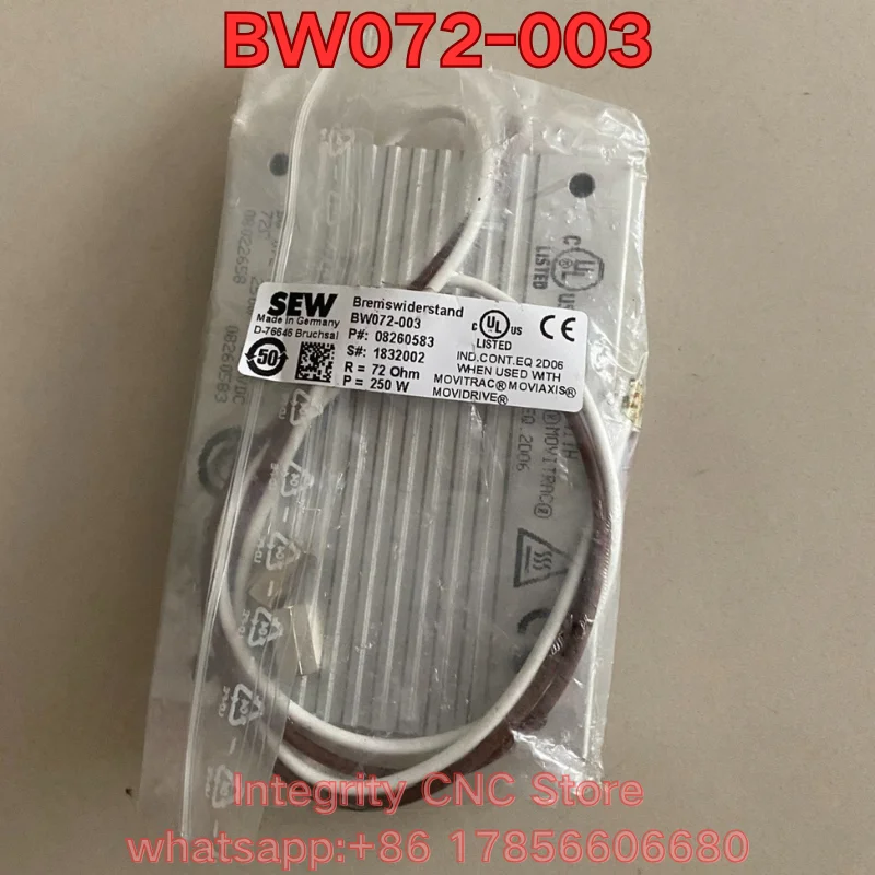 Brand new BW072-003 braking resistor
