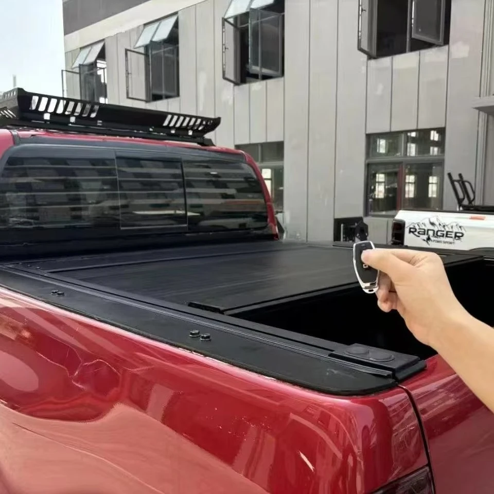 

Truck Bed Pickup Cargo Space Retractable Electric Roller Lid Pickup Roller Shutter Cover Waterproof Slide Smoothly Tonneau Cover