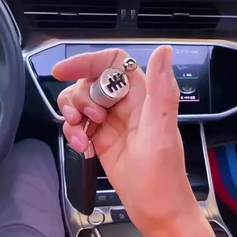 Mini Car Modification Gearshift Keychain Creative Personalized Car Manual Gear Keychain Pendant image 5