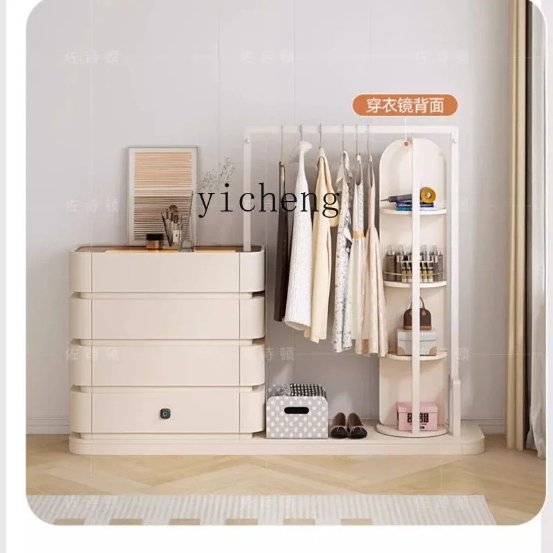 GZ master bedroom bedside closet coat rack integrated against the wall light luxury combination bedroom locker