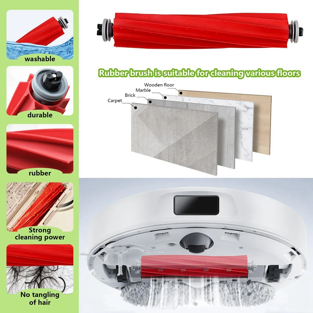 مجموعة قطع غيار A66T للمكنسة الكهربائية Roborock Qrevo Pro MaxV، 29 قطعة بما في ذلك الفرش والمرشحات ومنصات الممسحة وما إلى ذلك.