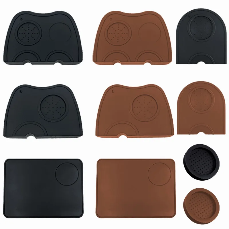 

Espresso Coffee Tampers Mat Silicone Tamper Holder Corner Mat Pad Anti-skid Tamper Mat Cafe Machine Accessories