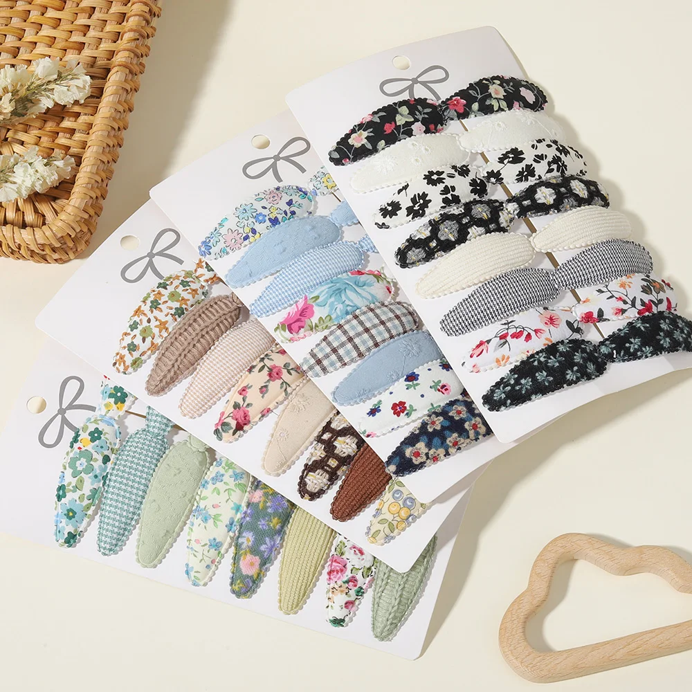 16 Stück/Set Niedliche Bedruckte Kinder-Haarspangen Handgefertigte BB-Clips Haardekoration für Mädchen und Babys Mädchen-Haaraccessoires – Detail 5