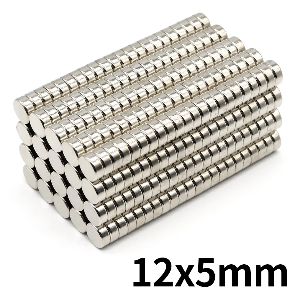 

Neodymium Magnet 12x5 Powerful Permanent Round Magnet 12x5mm Strong magnetic disc 12*5 5/10/20/50/100/pcs