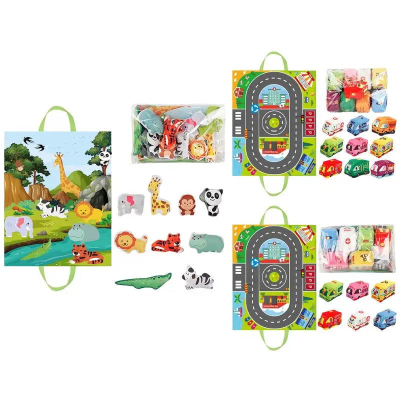 Cloth Book With Sound Cartoon Animal Play Mat Cute Play Carpet Learning Educate Toy Tail Cloth Book Paper Puzzle Cloth Book gift