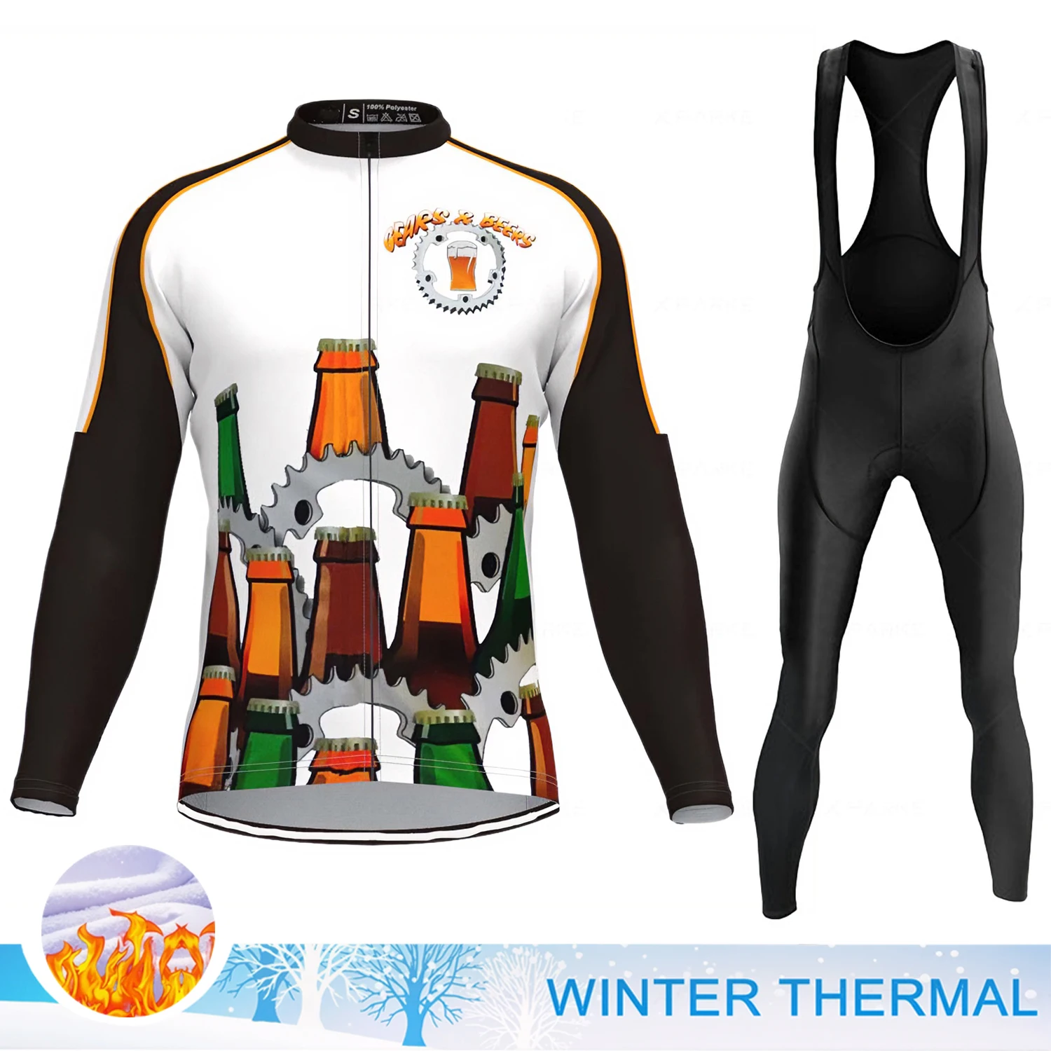 

Bike Clothes Man Cycling Suit Man Winter Cycle Jersey Road Bike Clothing Sweatshirt Set Thermal Clothing for Men Bicycle Pants