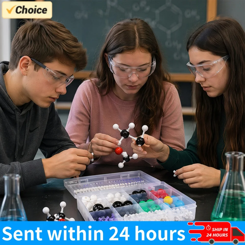 Kit de Modèles d'Éléments Atomiques : Visualisez la Structure et Assemblez Facilement des Structures Moléculaires – Kit de Construction pour les Cours de Chimie