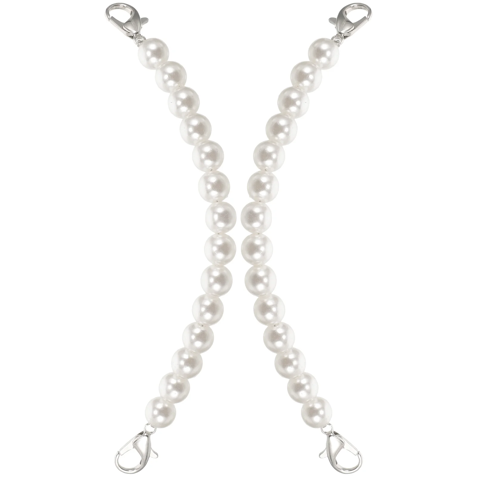 

2 шт. ремешки для обуви на каблуке для женщин, сменные ремешки на щиколотке с жемчугом, нескользящие съемные удлинители на высоком каблуке, удобные сандалии