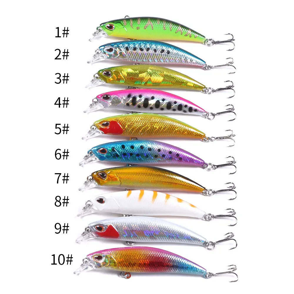 Señuelos Minnow hundidos con triples para trucha, lubina y lucio - imagen 5