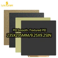 PEI Magnetic Build Plate Textured Pei 235x235 Smooth For Flashforge Adventurer 5m Elegoo Neptune 4 Pro Ender 3 Accessories Bed