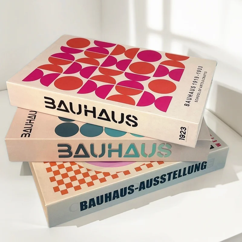 

Bauhaus Geometric Fake Book Storage Box Luxury Decorative Books Abstract Coffee Table Bedroom Home Decor Matisse Boho Picasso